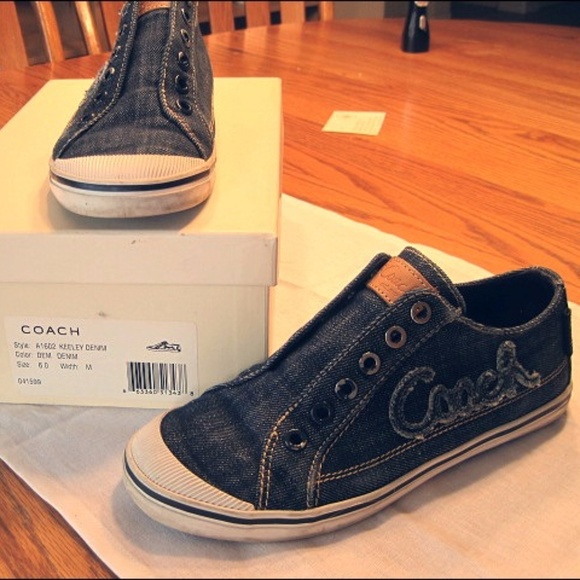 coach denim shoes